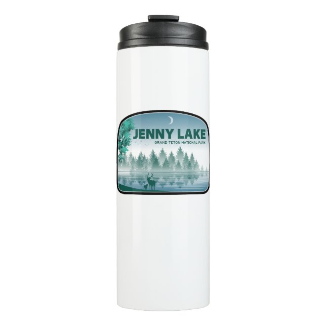 Jenny Lake Grand Teton Nationalpark Deer Thermosbecher (Vorderseite)