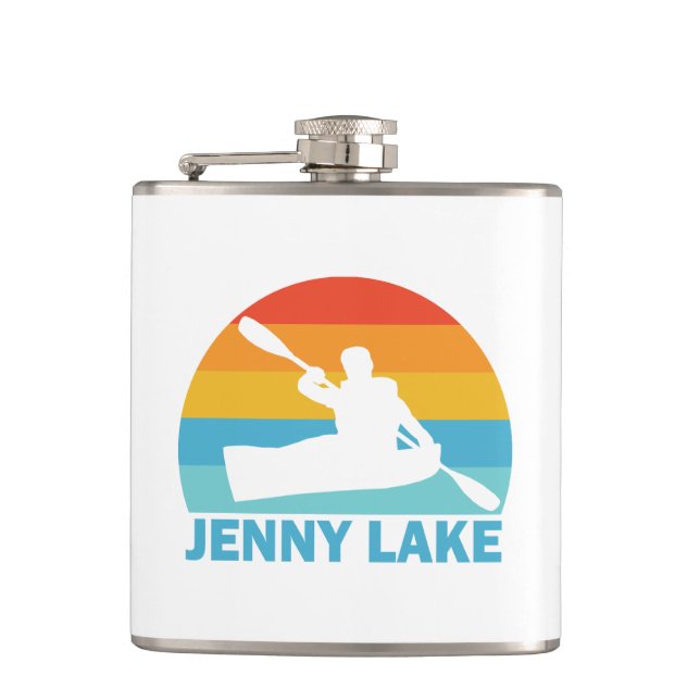 Jenny Lake Grand Teton Nationalpark Kayak Flachmann (Vorderseite)