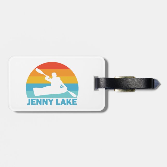 Jenny Lake Grand Teton Nationalpark Kayak Gepäckanhänger (Rückseite horizontal)