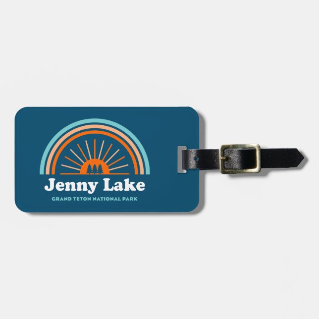 Jenny Lake Grand Teton Nationalpark Rainbow Gepäckanhänger (Vorderseite horizontal)