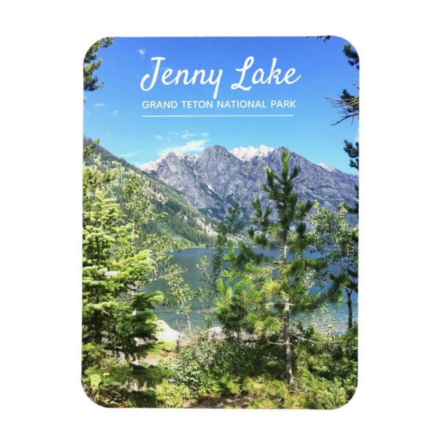 Jenny Lake Wyoming | Grand Teton National Park Magnet (Vertikal)