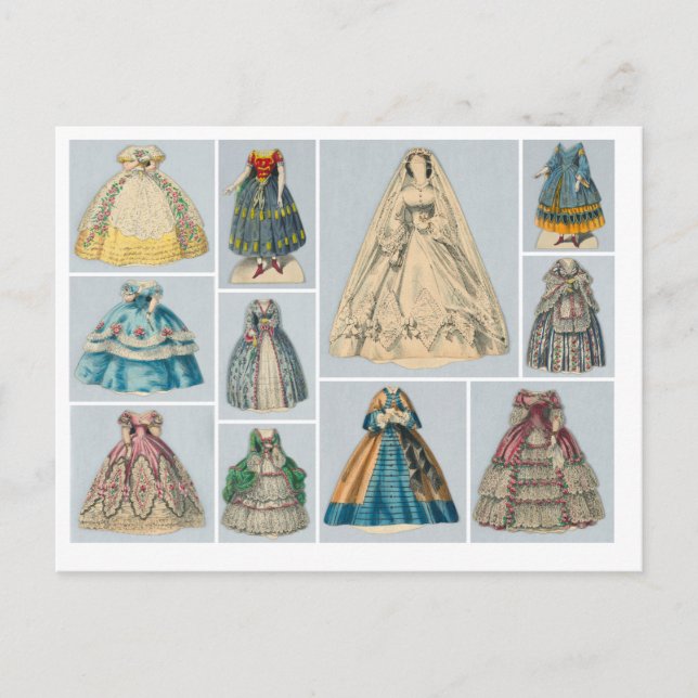 Jenny Lind Papier Doll Doll Doll Cartes postales (Devant)