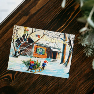 Jenny Nyström Gnom Vintage Schwedischer Weihnachts