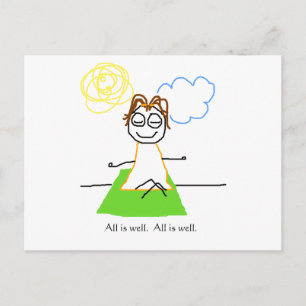Jenny quietscht: alles ist gut postkarte