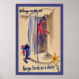 Jenny über den Job~Vintager Weltkrieg 2 Poster