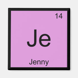 Jennynamenschemie-Element-Periodensystem Magnet