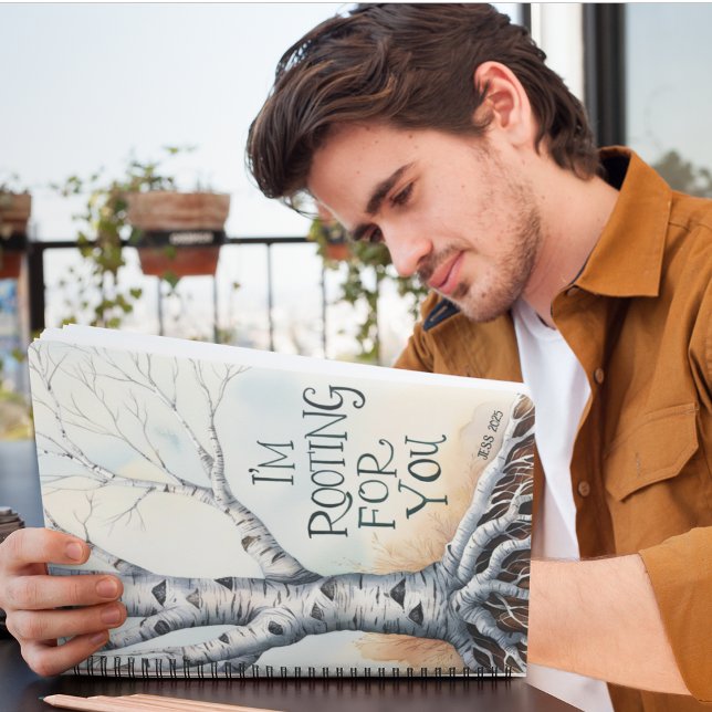 J'enracine pour vous planificateur (Show your support with this personalized, "I'm rooting for you" planner! )