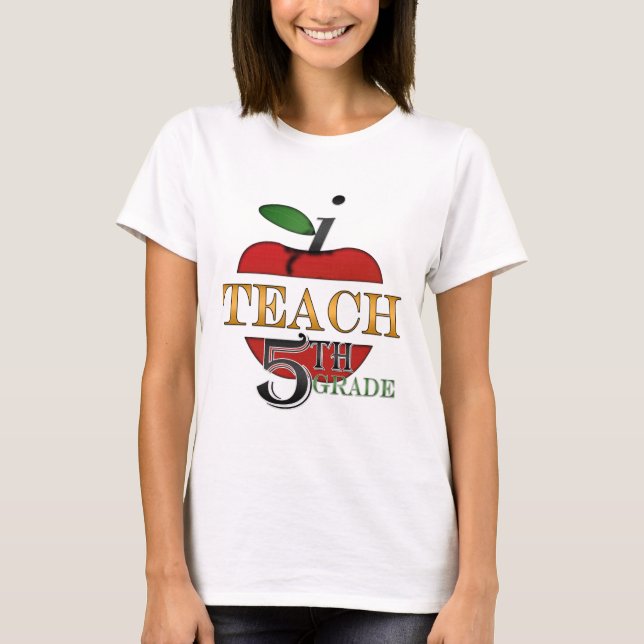 J'enseigne le 5ème T-shirt de catégorie (Devant)