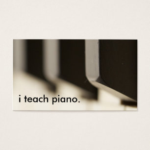 j'enseigne le piano