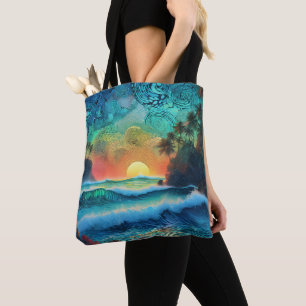 Jenseits der Blues Seascape Tasche