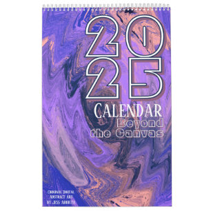 Jenseits der Leinwand Original Abstrakte Kunst Kalender