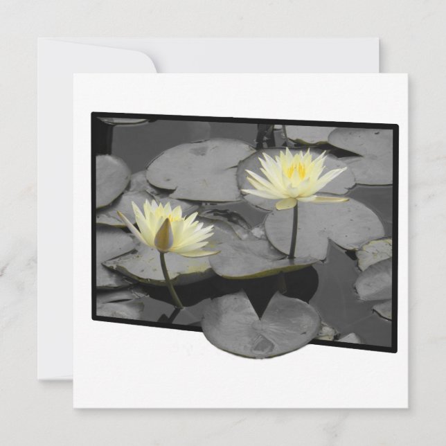 Jenseits der Rahmenflachkarte blühen (Vorderseite)