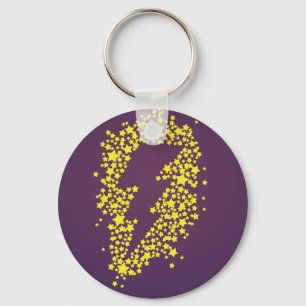 Jenseits der Sterne (Blitze) (farbig) Schlüsselanhänger