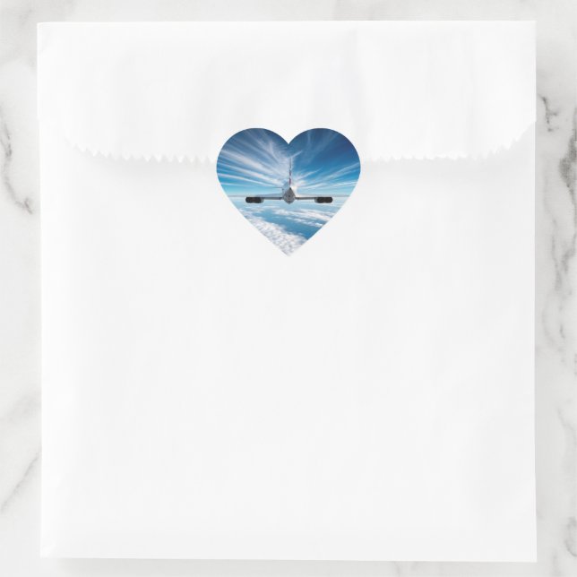 Jenseits des Horizonts: Koncorde von hinten Herz-Aufkleber (Tasche)