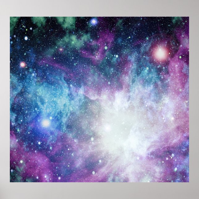 Jenseits des Kosmos Abstrakte Wunder des Universum Poster (Vorne)