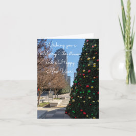 Jenseits des Weihnachtsbaumes von Dallas Karte