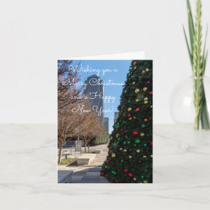 Jenseits des Weihnachtsbaumes von Dallas Karte