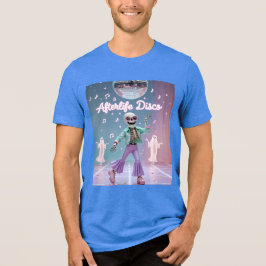 Jenseits-Disco – Groovy-Skelett-Tanz in Pastell Tri-Blend Shirt