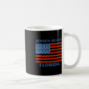 Jensen Beach Florida Vintage-Angeln Amerikanische Kaffeetasse