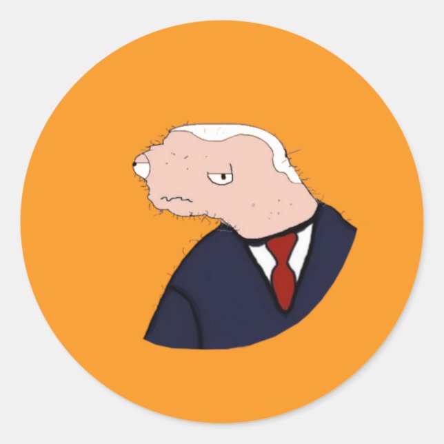 Jeo Boden Ultimate Meme (Orange) Runder Aufkleber (Vorderseite)