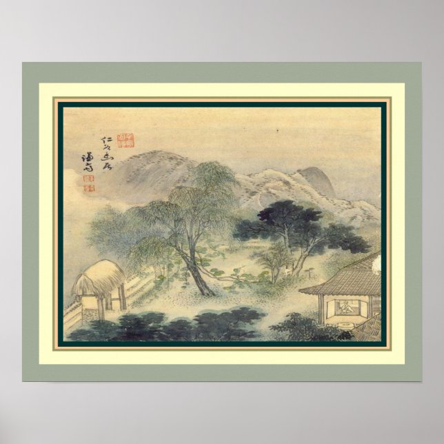 Jeong Seon Literati Landschaft 18. Jahrhundert-16x Poster (Vorne)