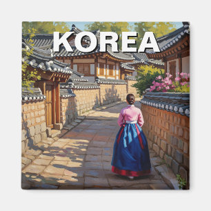 Jeonju Hanok Village Südkorea Magnet
