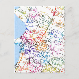 Jepara Indonesia City Map Postkarte