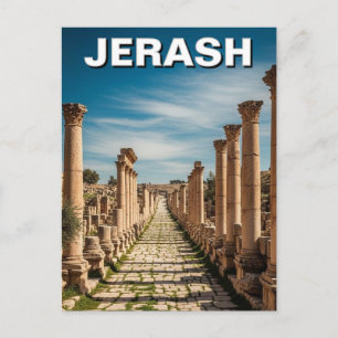 Jerash Jordan Reise Postkarte