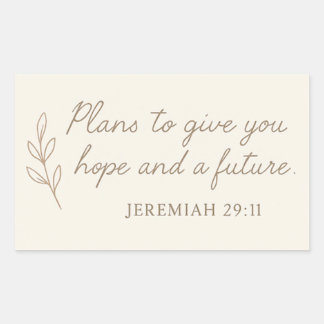 Jeremia 29:11 Aufkleber