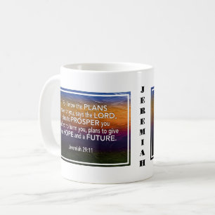 Jeremia 29:11 DENN ICH KENNE DIE PLÄNE Christlic Kaffeetasse