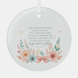 Jeremia 29:11 ornament aus glas