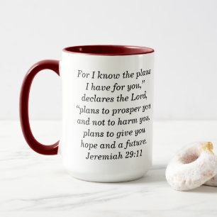 Jeremia 29:1 Benutzerdefinierter Bibelvers Zweifar Tasse