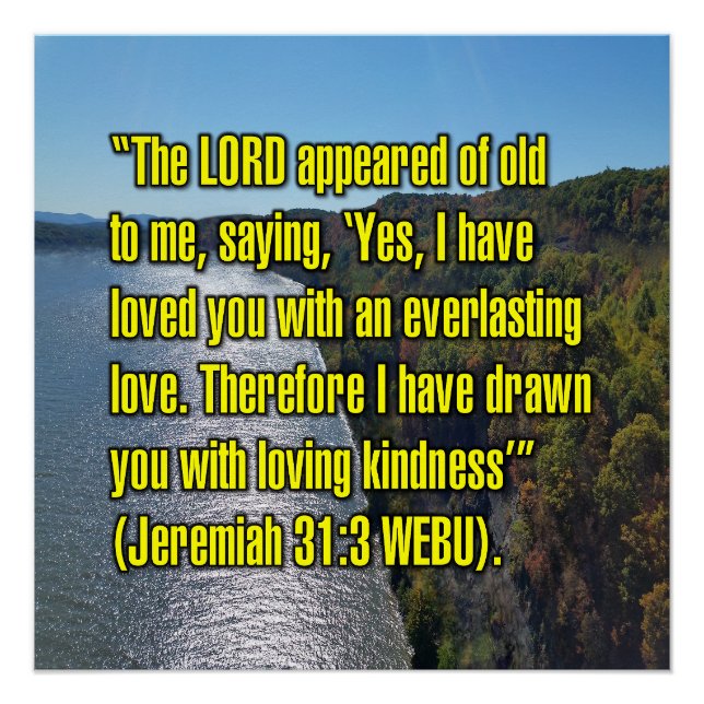 Jeremia 31:3 WEBU Poster (Vorderseite)