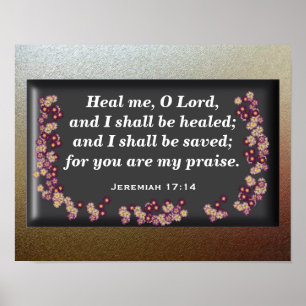 Jeremiah 17:14 poster