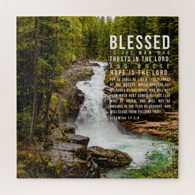 Jeremiah 17:7-8 Christliche Bibelschrift Natur (Vertikal)