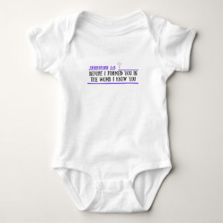 Jeremiah 1:5 Christlich Baby Bodysuit One Piece Strampler