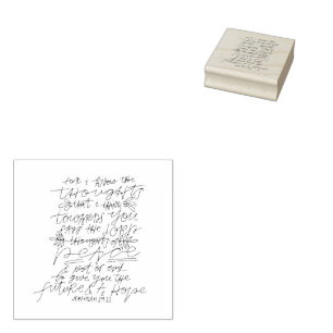Jeremiah 29:11 Bibelverse für Babydusche Gummistempel