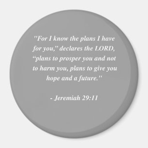 JEREMIAH 29:11 Bibelverse Magnet