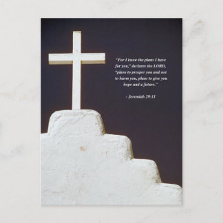 JEREMIAH 29:11 Bibelverse Postkarte