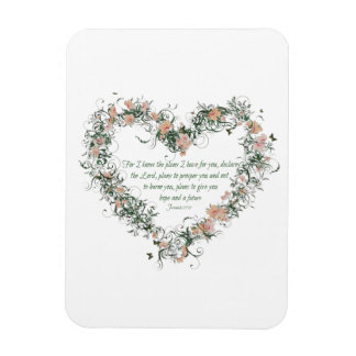 Jeremiah 29:11 Blumenmagnet Magnet