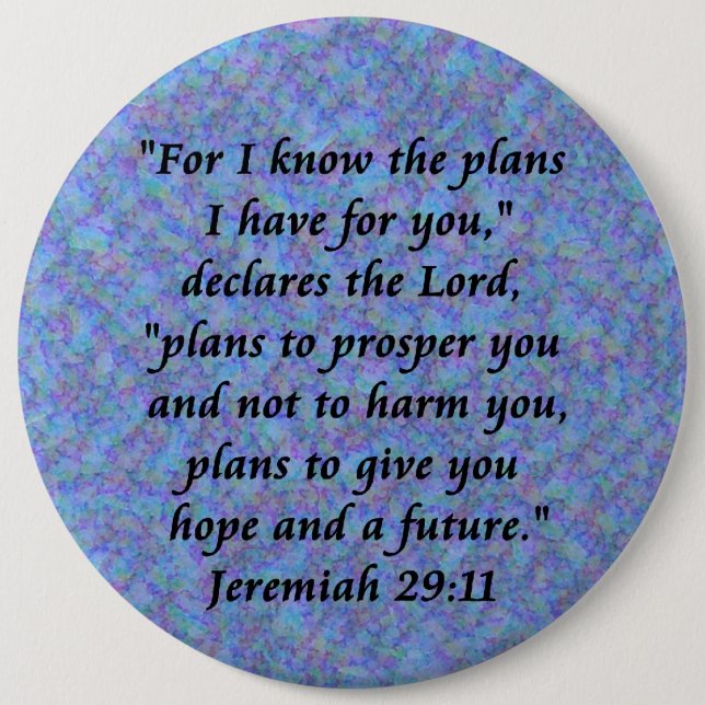 Jeremiah 29-11 button (Vorderseite)