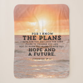 Jeremiah 29:11 Denn ich kenne die Pläne Sunrise Sherpadecke