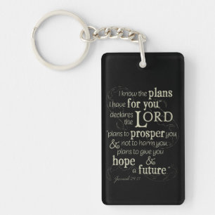 Jeremiah 29:11 Ermutigende Bibelverse Schlüsselanhänger