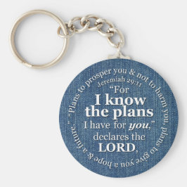 Jeremiah 29:11 Ich kenne die Pläne Bibel Verse Den Schlüsselanhänger