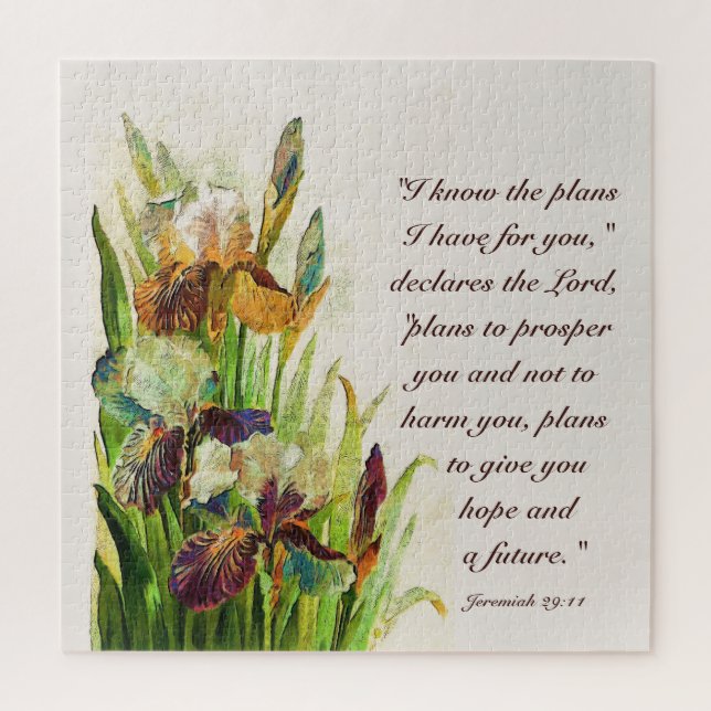 Jeremiah 29:11 Ich kenne meine Pläne für Sie (Vertikal)