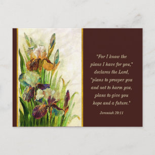 Jeremiah 29:11 Ich kenne meine Pläne für Sie Postkarte