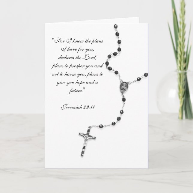 Jeremiah 29:11 Kartengraduierung Karte (Vorderseite)