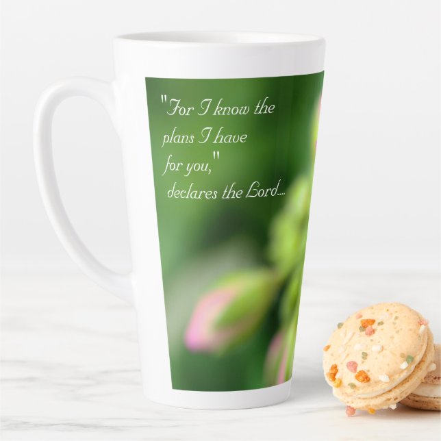 Jeremiah 29:11 Latte Mug (En situation)