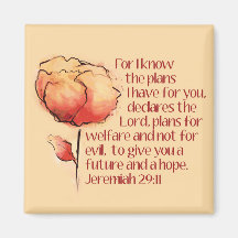 Jeremiah 29:11 Magnet — Denn ich kenne die Pläne..