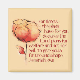 Jeremiah 29:11 Magnet — Denn ich kenne die Pläne..